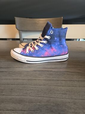 Converse Chuck Taylor All Stars Hi Miss Galaxy Dye Effect High Top Sneakers Sz 7